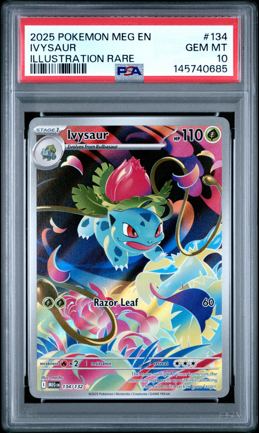 PSA 10 Ivysaur #134 Mega Evolution