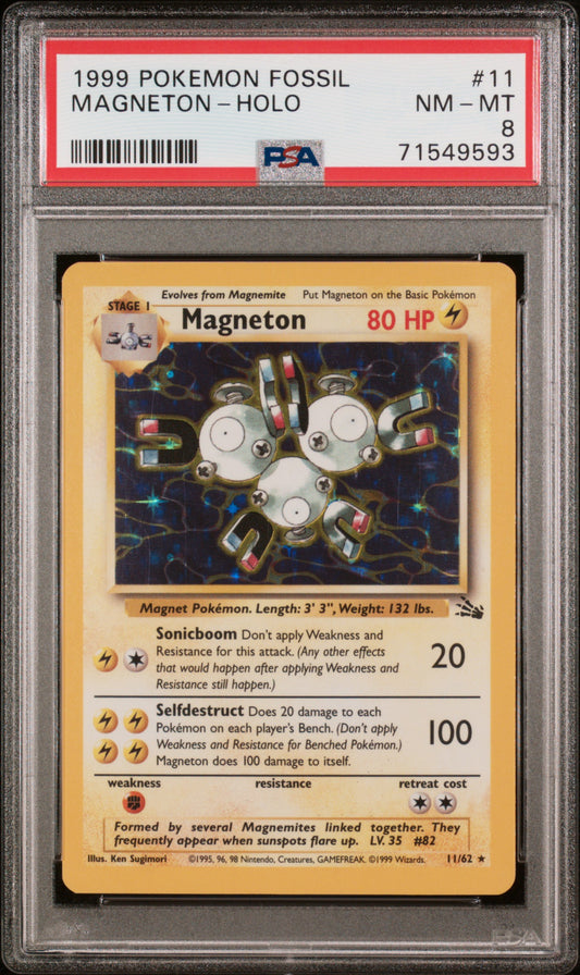 PSA 8 Magneton #11 Fossil