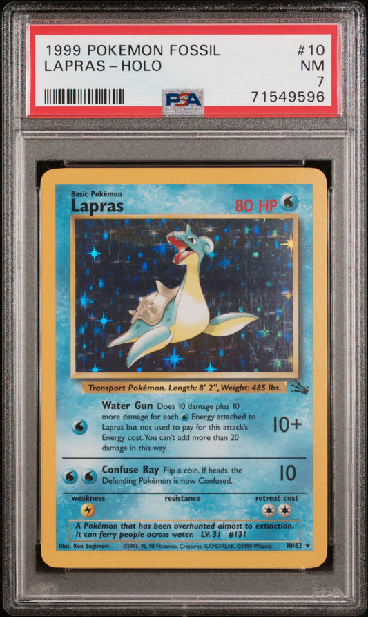 PSA 7 Lapras #10 Fossil
