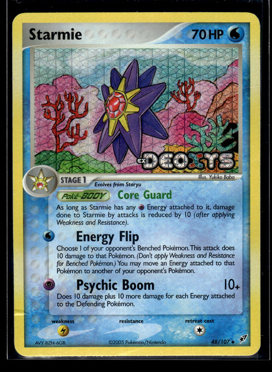 Starmie #48/107 Reverse Holo Deoxys HP
