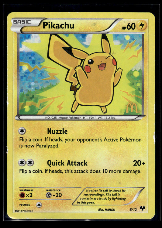 Pikachu #005/012 McDonald's Promo 2014 MP