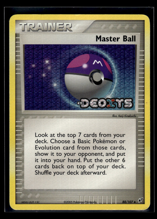 Master Ball #88/107 Reverse Holo Deoxys MP