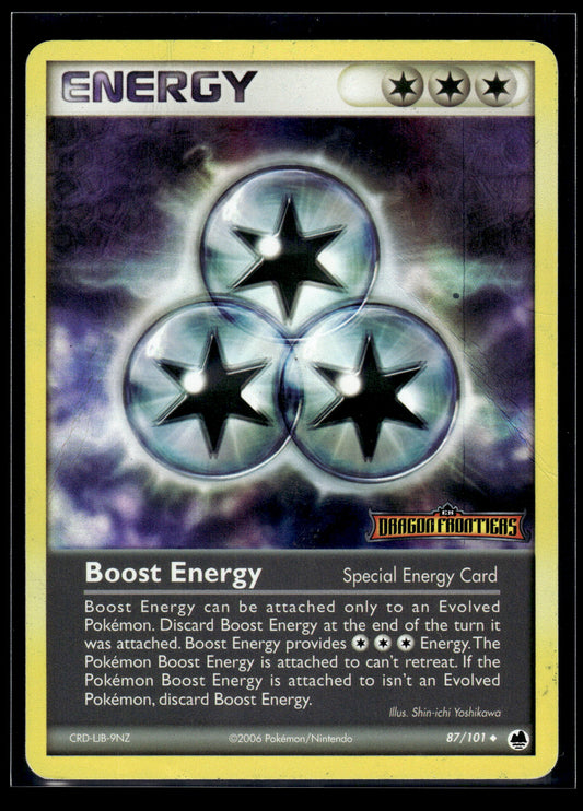 Boost Energy #87/101 Reverse Holo Dragon Frontiers HP