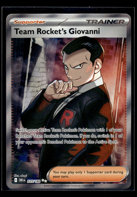 Team Rocket's Giovanni #225/182 Destined Rivals NM