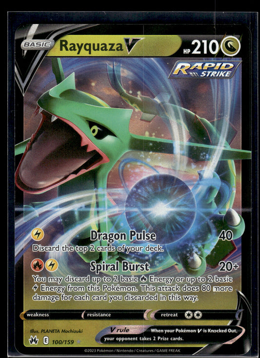 Rayquaza V #100/159 Crown Zenith NM
