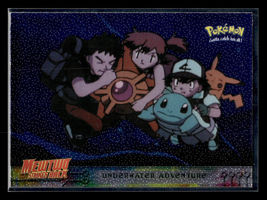Underwater Adventure #17 Rainbow Foil 1999 Topps Pokemon the First Movie LP