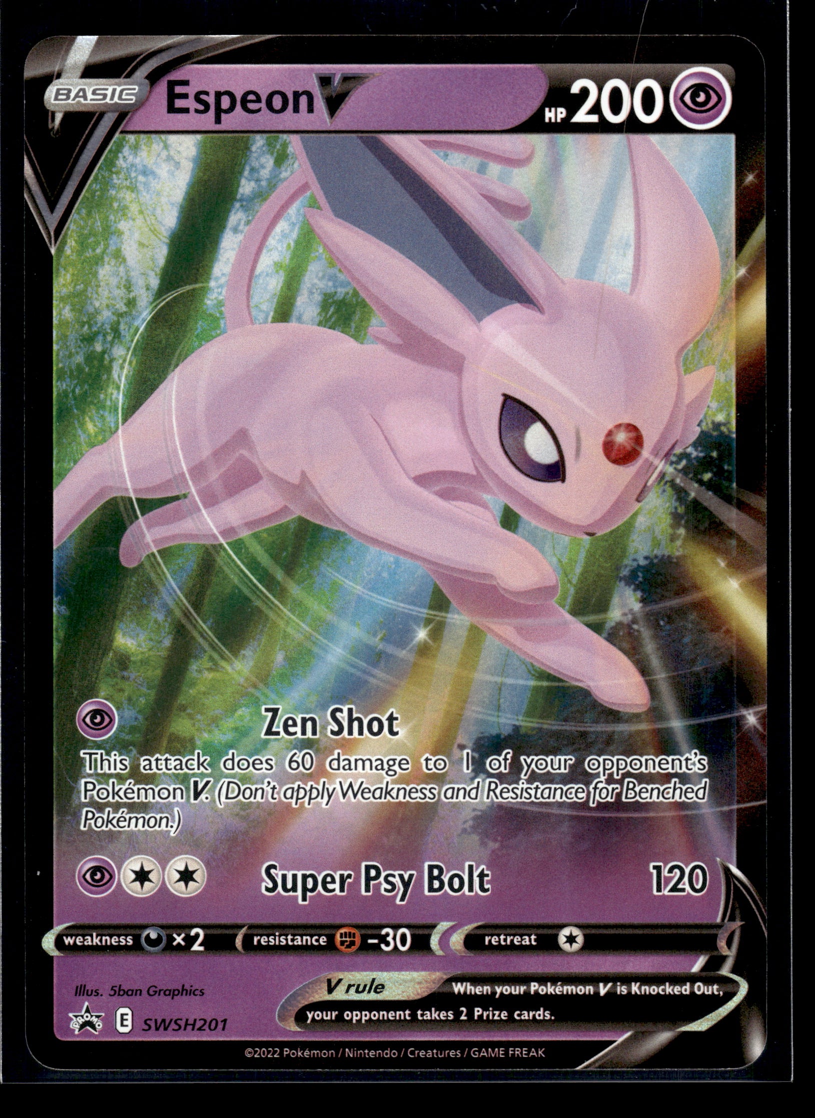 Espeon V #SWSH201 Sword & Shield Promo Cards NM
