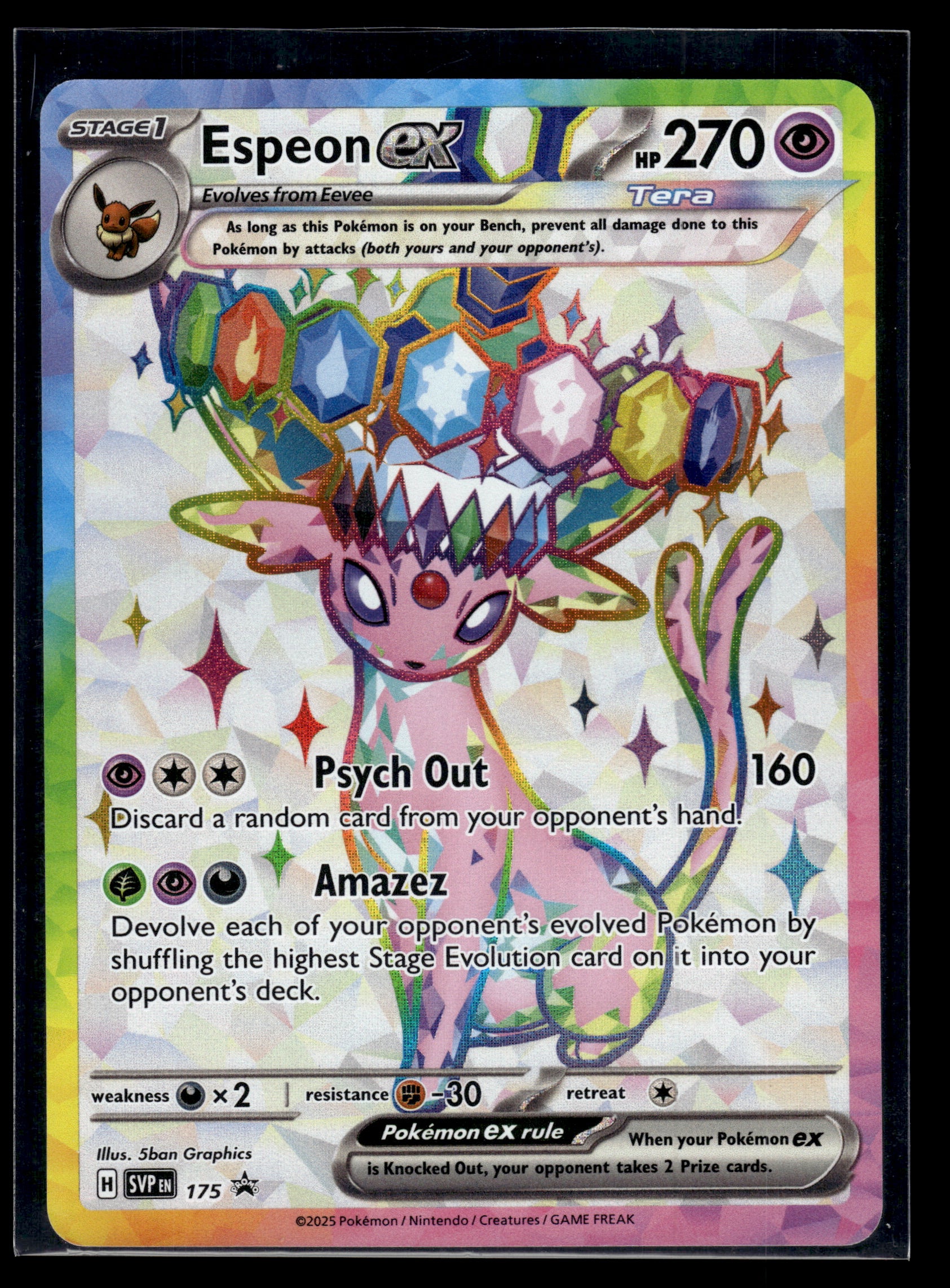 Espeon ex #175 Scarlet & Violet Promo Cards NM