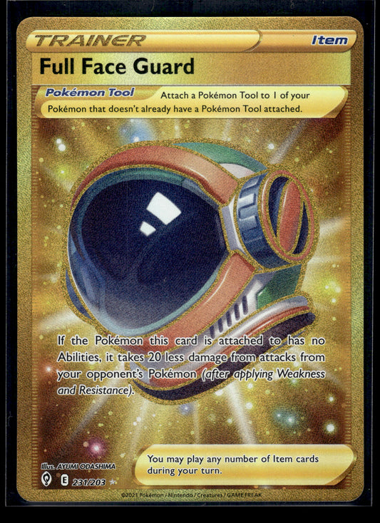 Full Face Guard (Secret) #231/203 Evolving Skies VLP