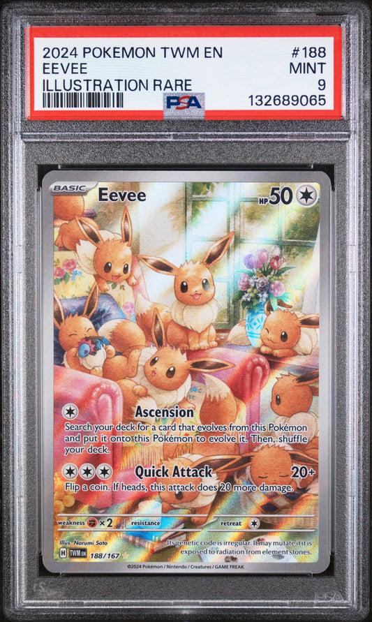 PSA 9 Eevee #188 Twilight Masquerade