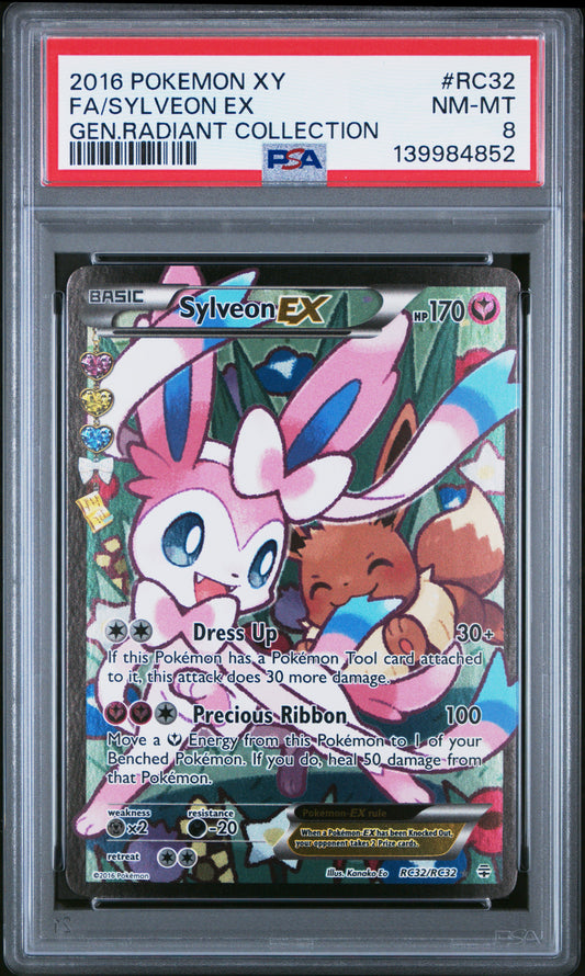 PSA 8 Sylveon EX #RC32 Generations: Radiant Collection