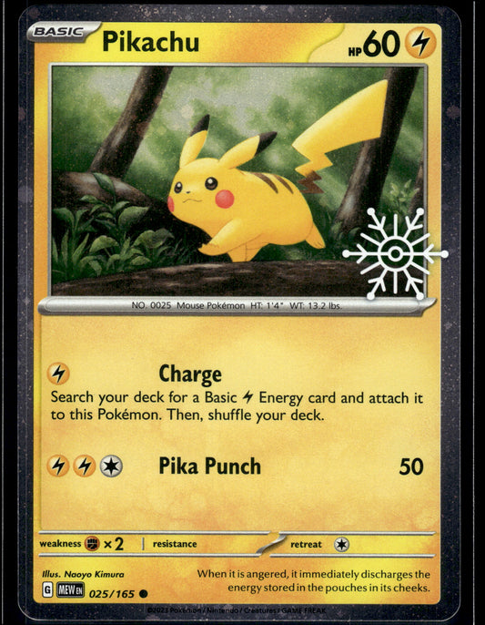Pikachu #025/165 Holiday Calendar VLP