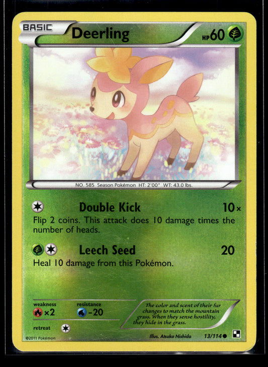 Deerling #13/114 Reverse Holo Black and White LP