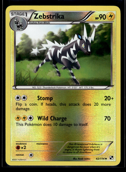 Zebstrika #42/114 Reverse Holo Black and White LP