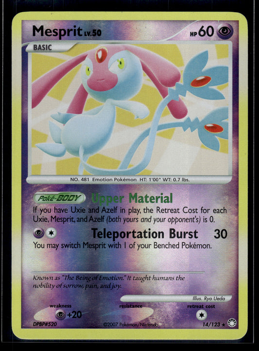 Mesprit #14/123 Reverse Holo Mysterious Treasures LP