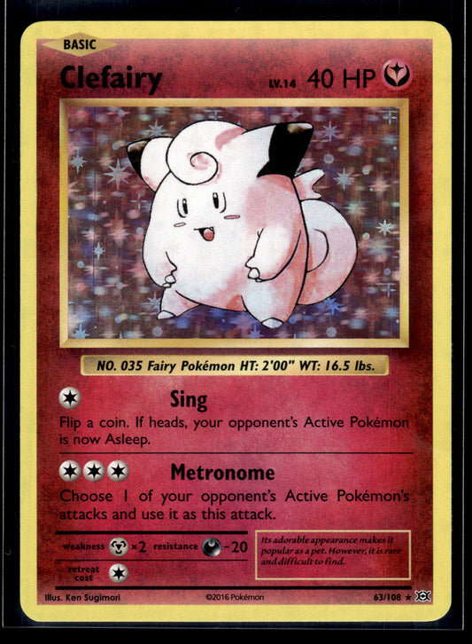 Clefairy #63/108 Evolutions LP