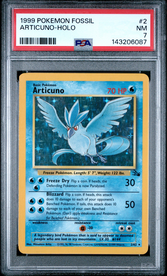 PSA 7 Articuno #2 Fossil