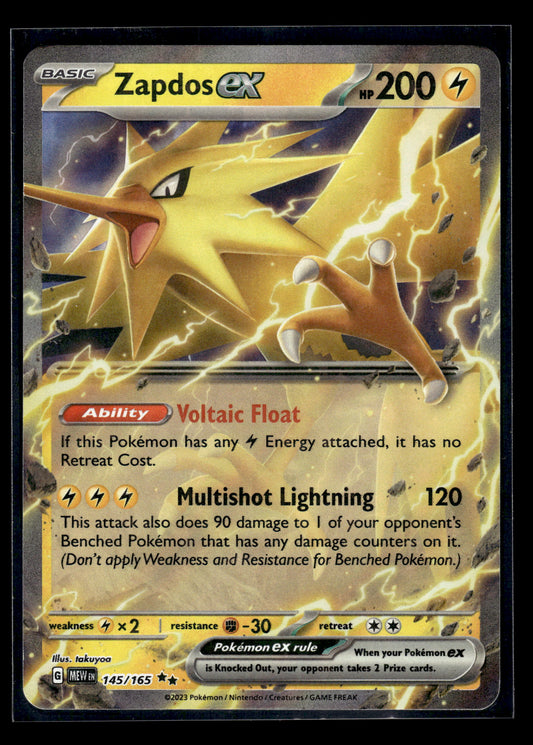Zapdos ex #145/165 Scarlet & Violet 151 LP
