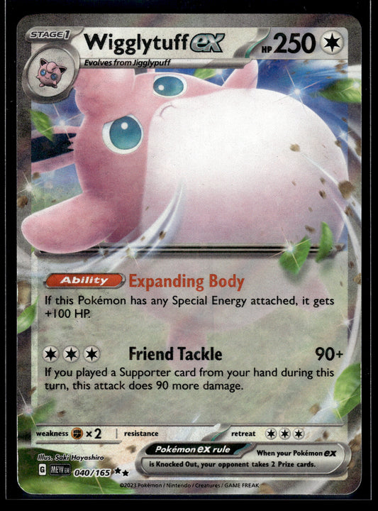 Wigglytuff ex #040/165 Scarlet & Violet 151 LP