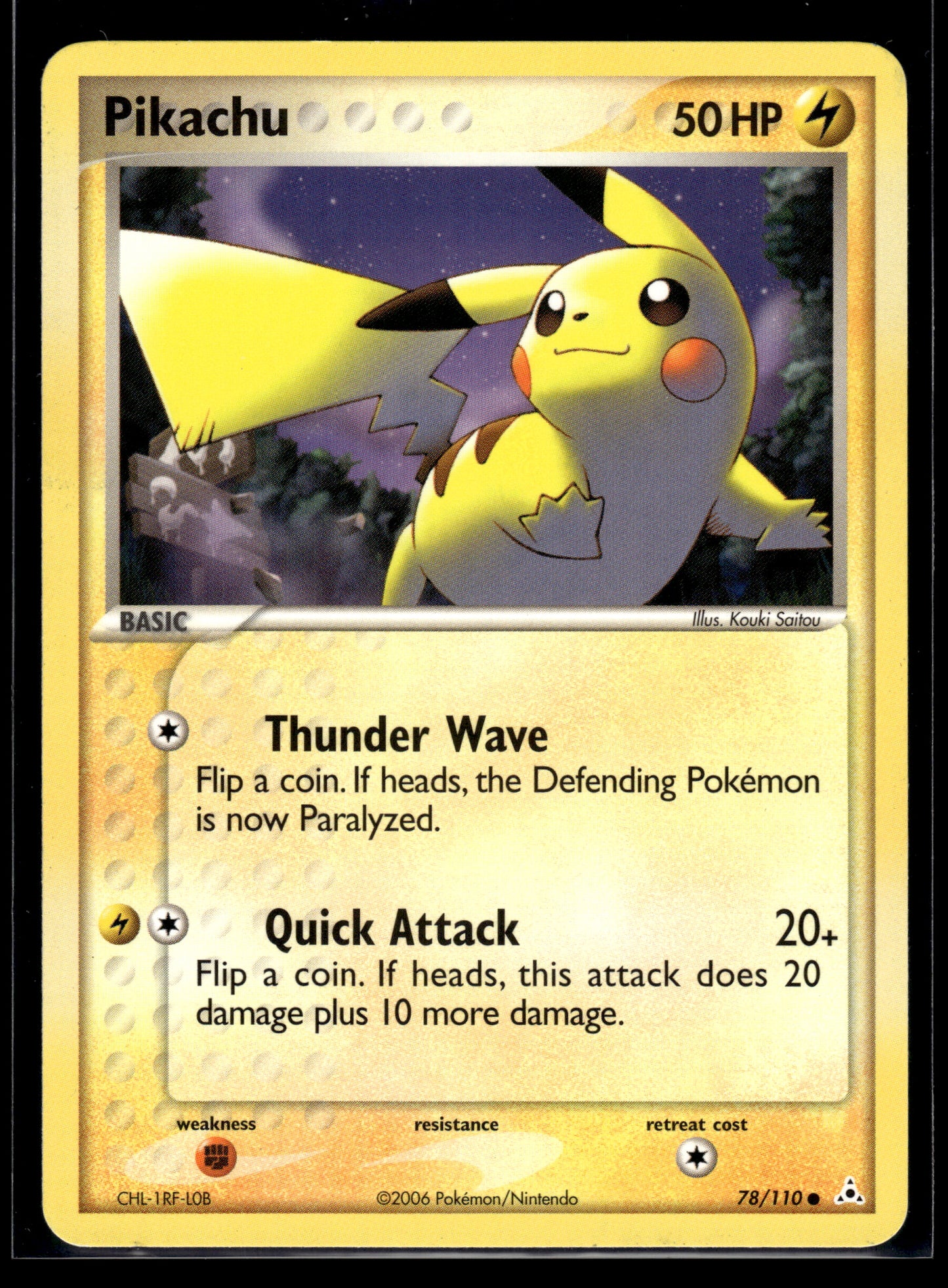 Pikachu #78/110 Holon Phantoms LP