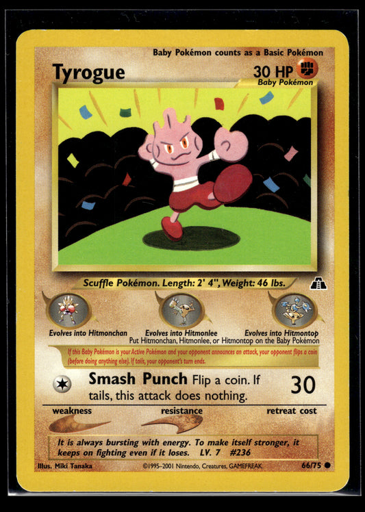 Tyrogue #66/75 Neo Discovery LP