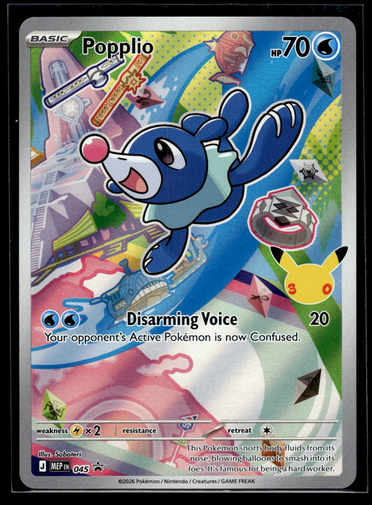 Popplio #045 Mega Evolution Promo NM