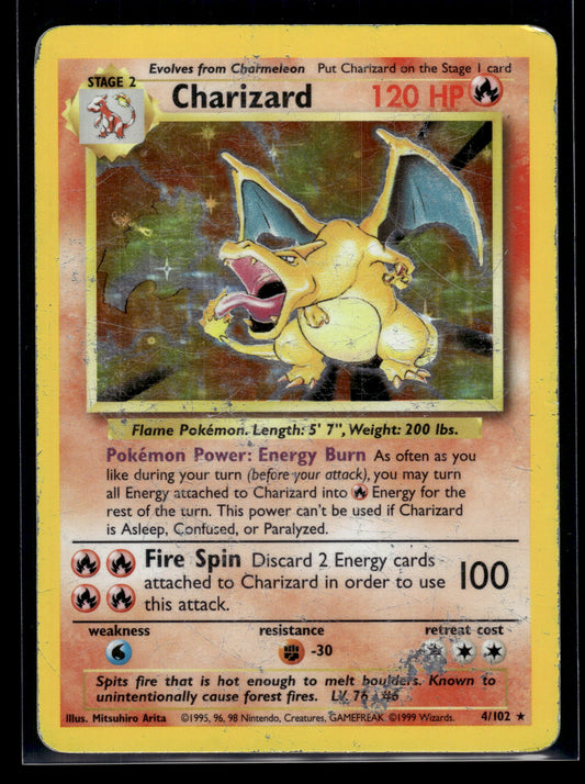 Charizard #004/102 Base Set HP