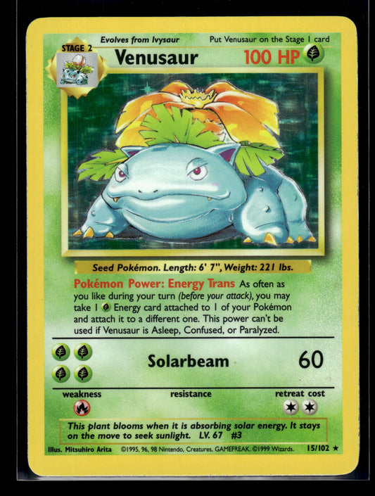 Venusaur #015/102 Base Set LP