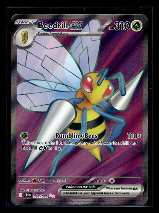 Beedrill ex #098/086 Chaos Rising NM