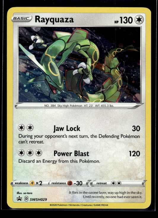 Rayquaza #SWSH029 Sword & Shield Promo Cards LP