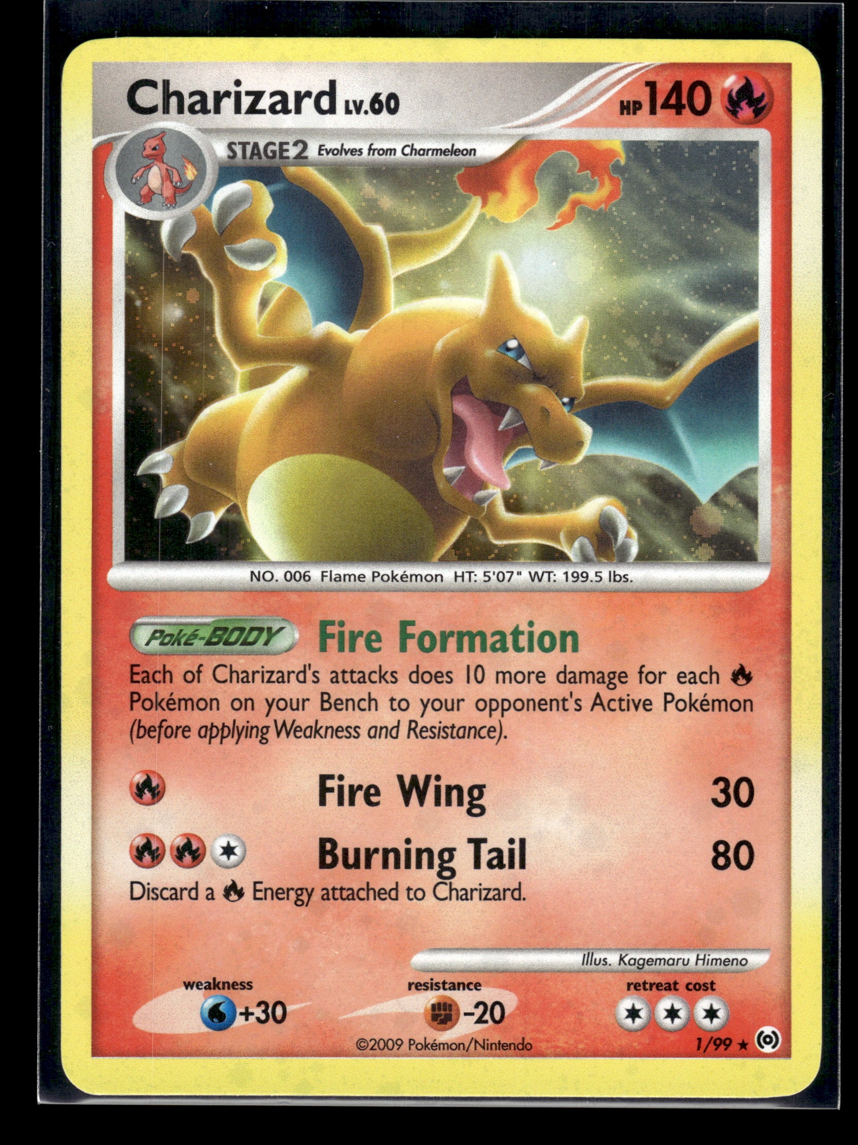 Charizard #1/99 Arceus LP