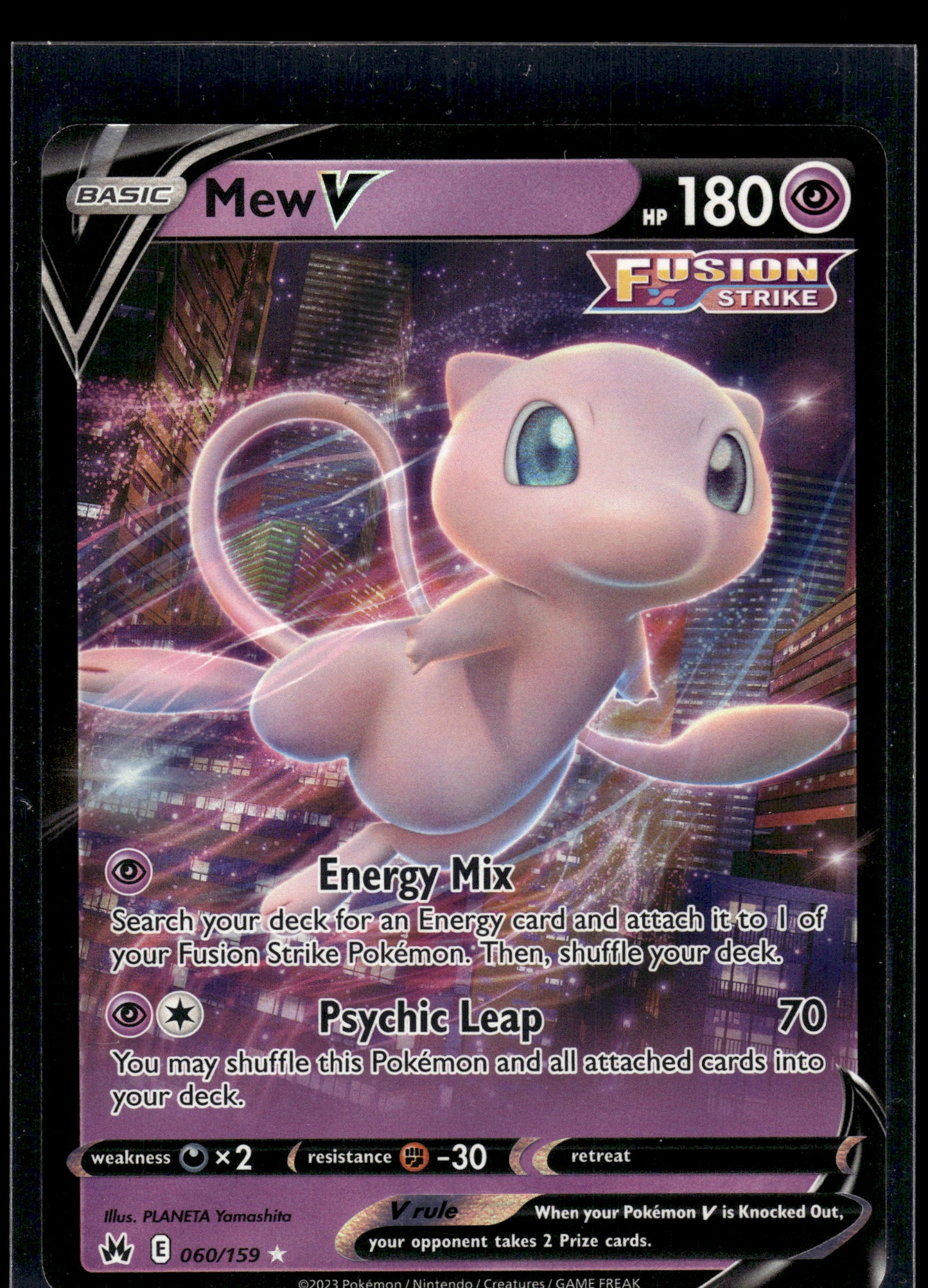 Mew V #060/159 Crown Zenith VLP