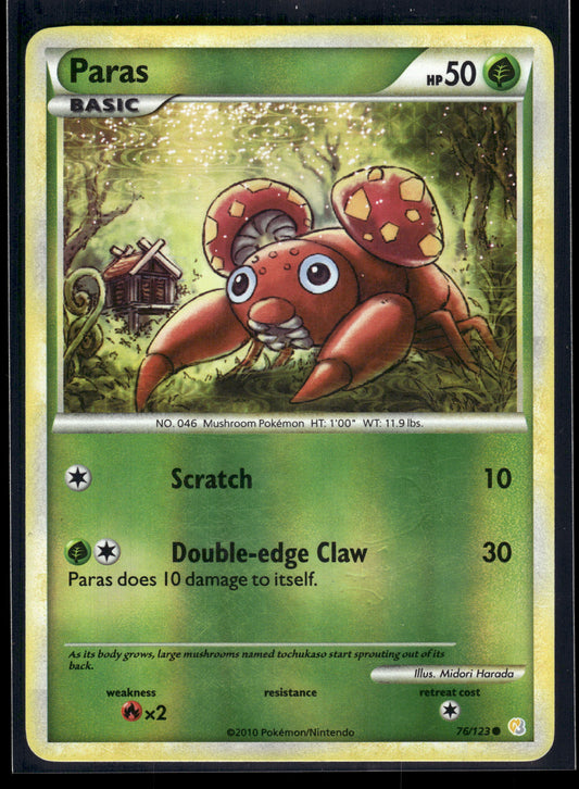 Paras #76/123 Reverse Holo HeartGold SoulSilver MP
