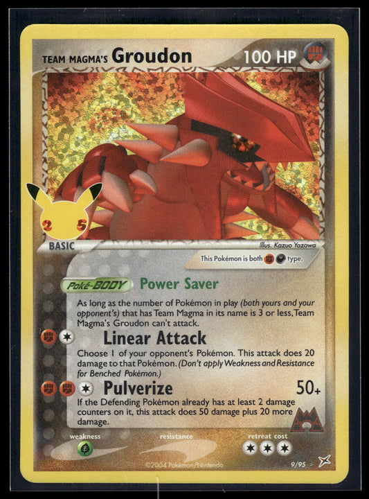 Team Magma's Groudon #9/95 Celebrations VLP