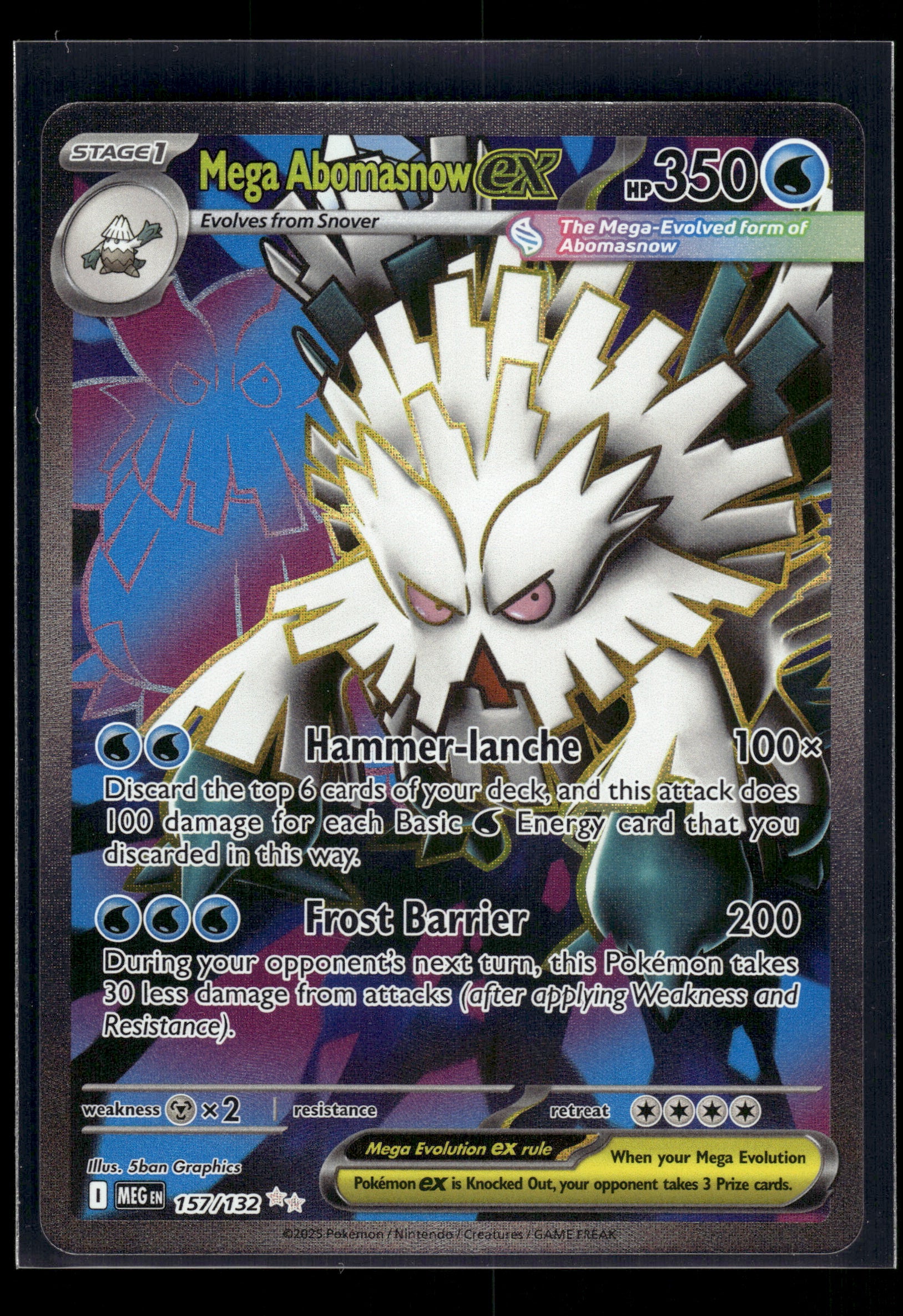 Mega Abomasnow ex #157/132 Mega Evolution NM