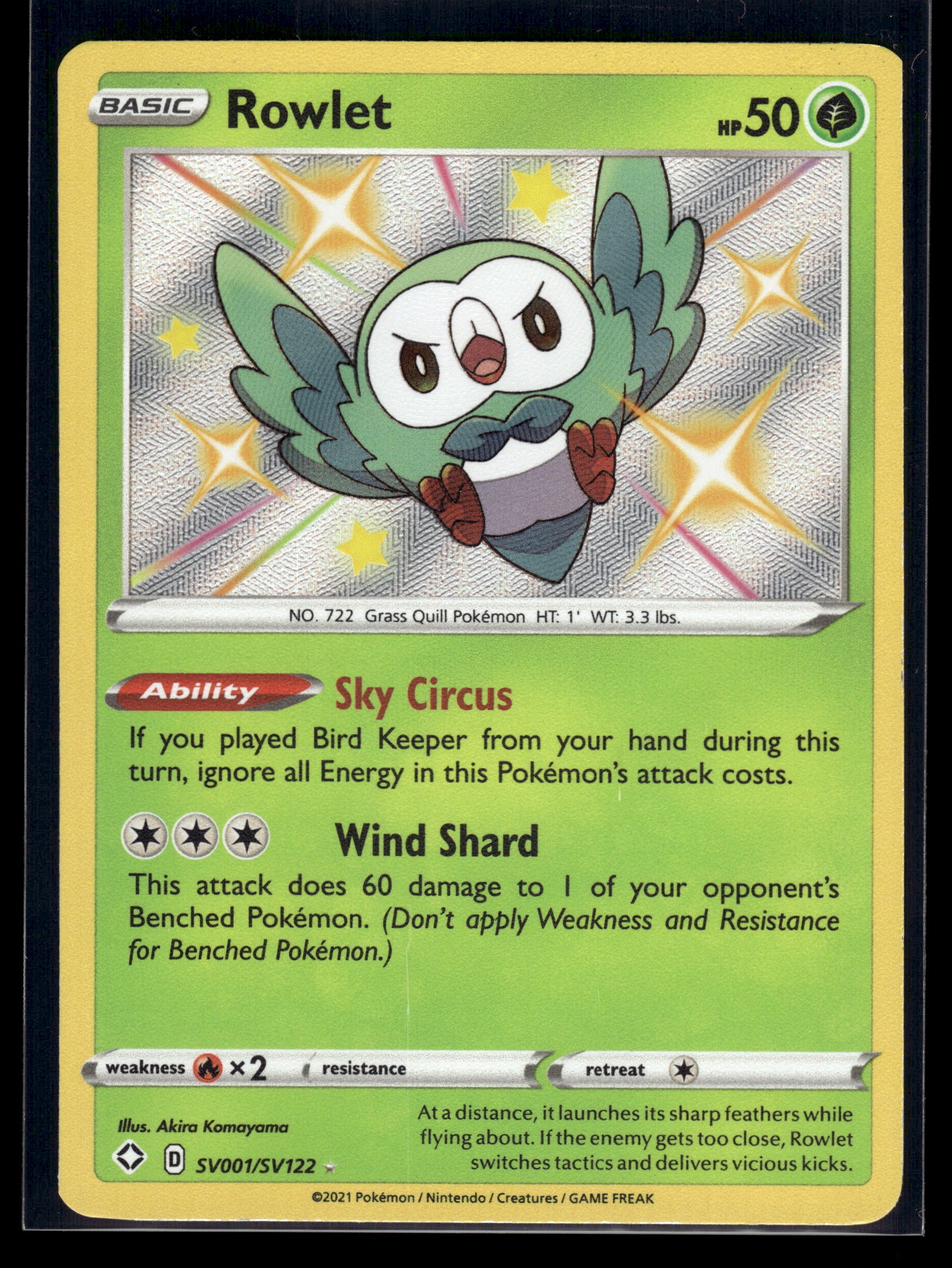 Rowlet #SV001/SV122 Shining Fates: Shiny Vault LP