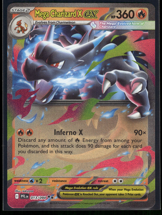 Mega Charizard X ex #013/094 Phantasmal Flames VLP