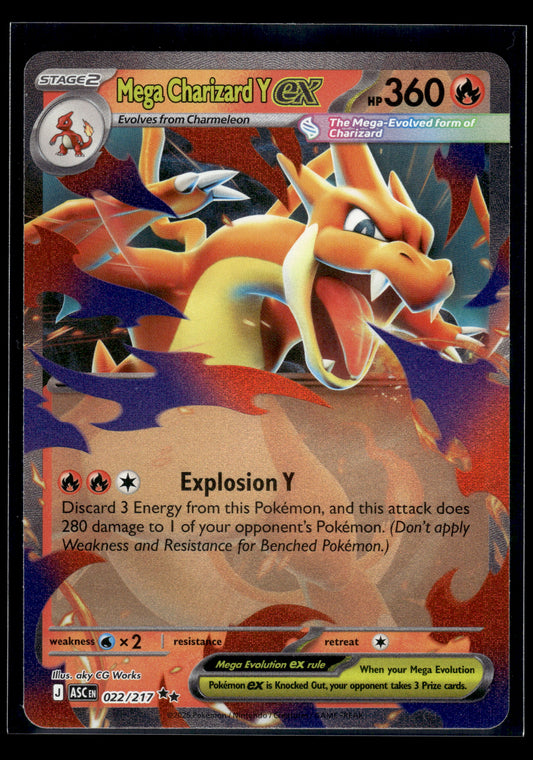 Mega Charizard Y ex #022/217 Ascended Heroes VLP