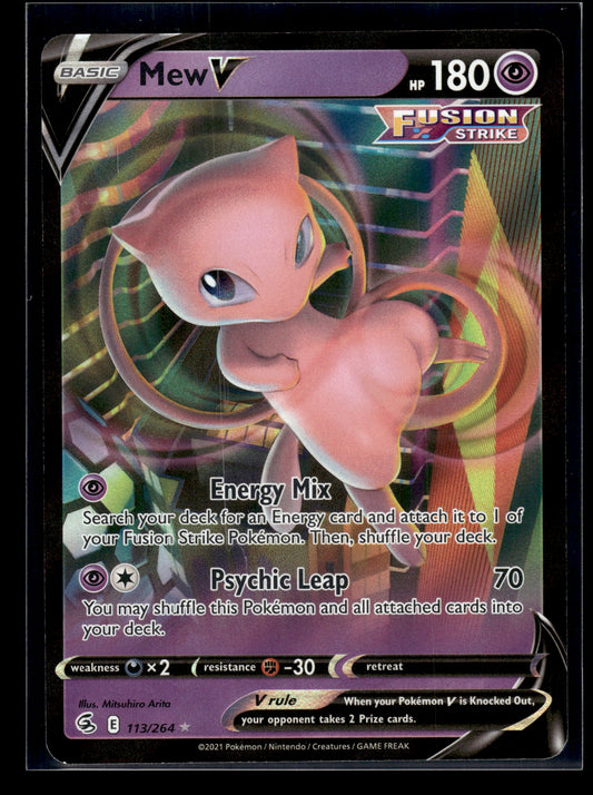Mew V #113/264 Fusion Strike VLP