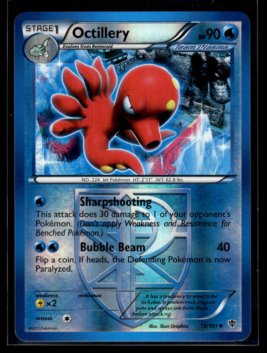 Octillery (Team Plasma) #19/101 Reverse Holo Plasma Blast LP