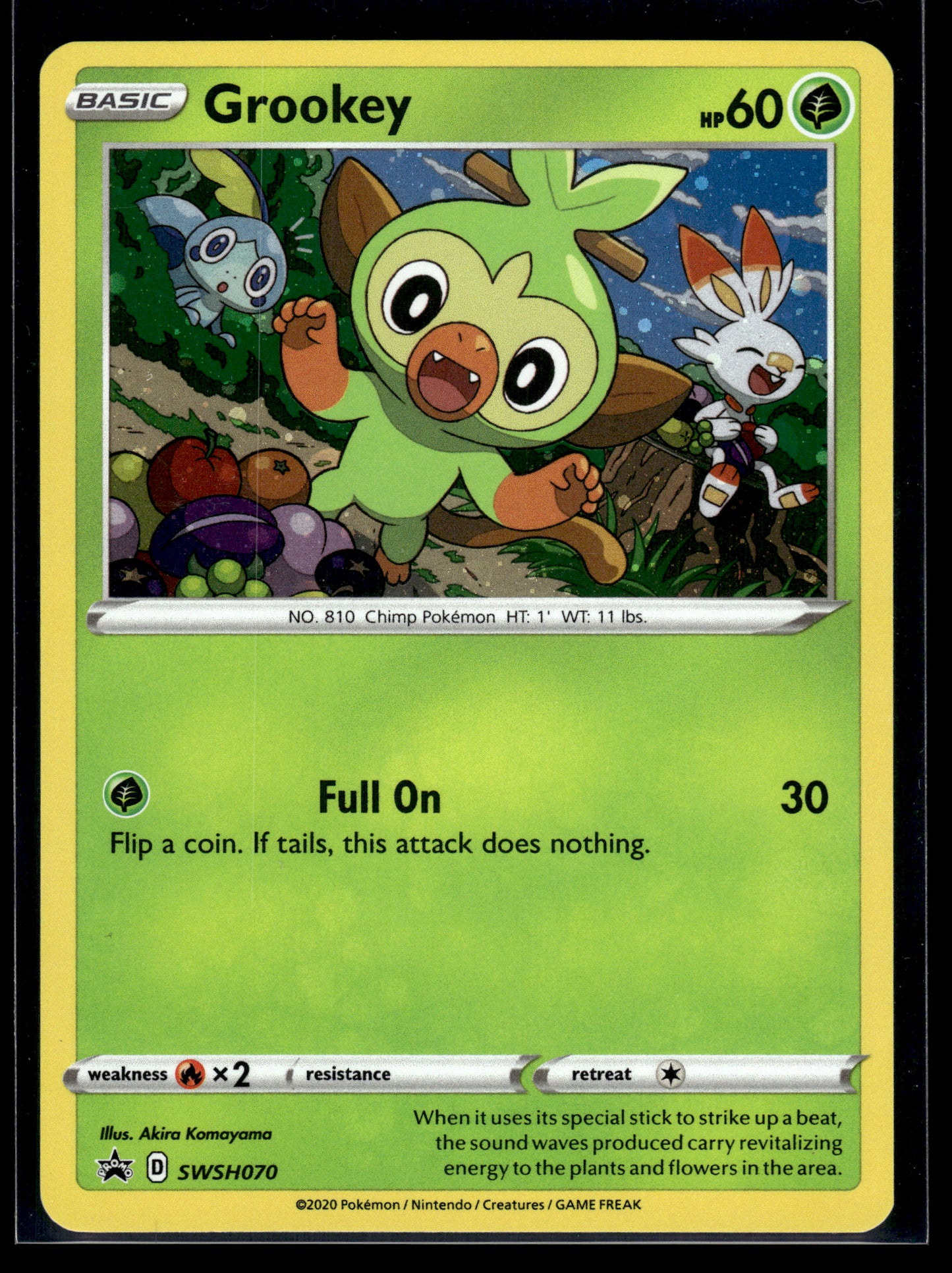 Grookey #SWSH070 Sword & Shield Promo VLP