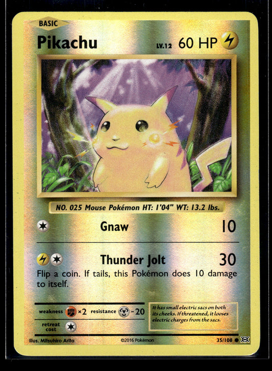 Pikachu #35/108 Reverse Holo Evolutions LP