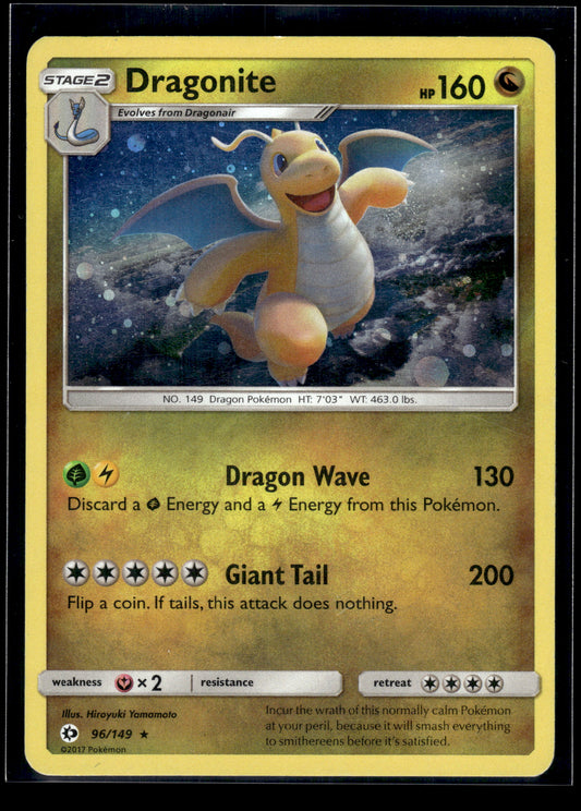 Dragonite #96/149 Cosmos Holo Sun & Moon Base Set MP