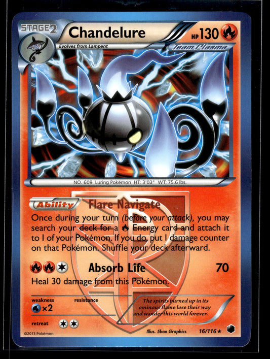 Chandelure (Team Plasma) #16/116 Plasma Freeze LP