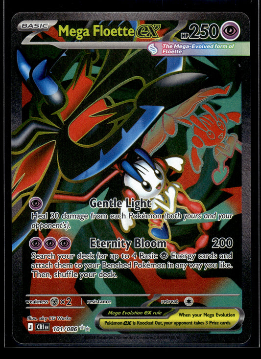Mega Floette ex #101/086 Chaos Rising VLP