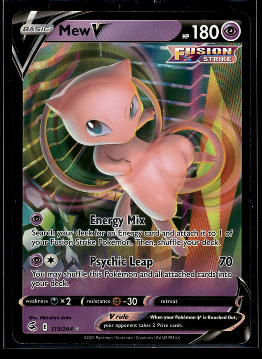 Mew V #113/264 Fusion Strike VLP