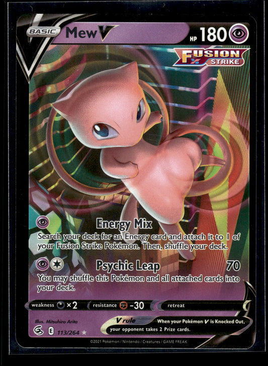 Mew V #113/264 Fusion Strike VLP