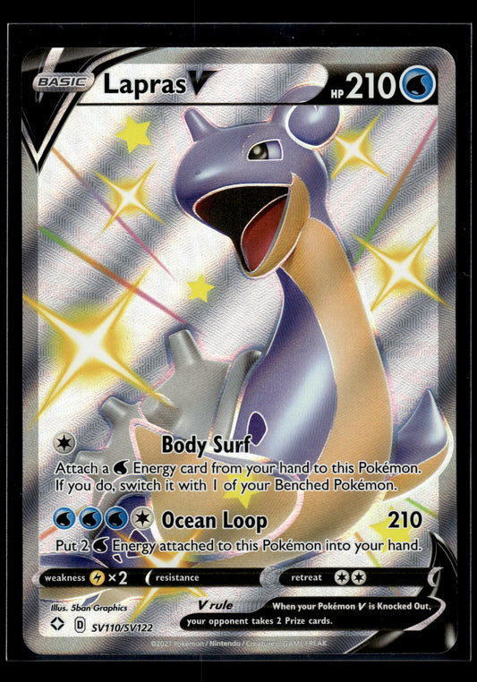 Lapras V #SV110/SV122 Shining Fates: Shiny Vault NM