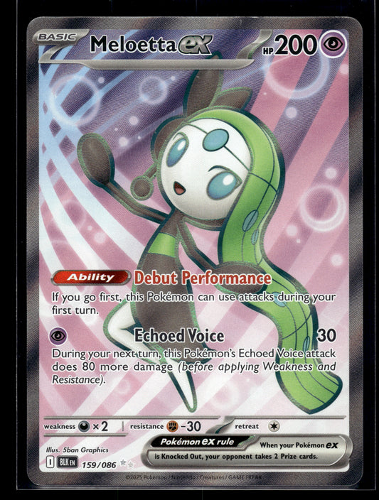 Meloetta ex #159/086 Black Bolt VLP