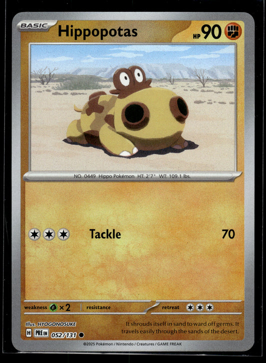 Hippopotas (Master Ball) #052/131 Prismatic Evolutions LP